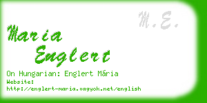 maria englert business card