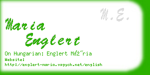 maria englert business card